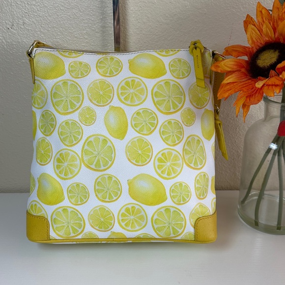 LIKE NEW Dooney & Bourke Citrus Delight Crossbody / Shoulder Bag with strap - Picture 2 of 13